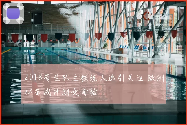 2018荷兰队主教练人选引关注 欧洲杯备战计划受考验